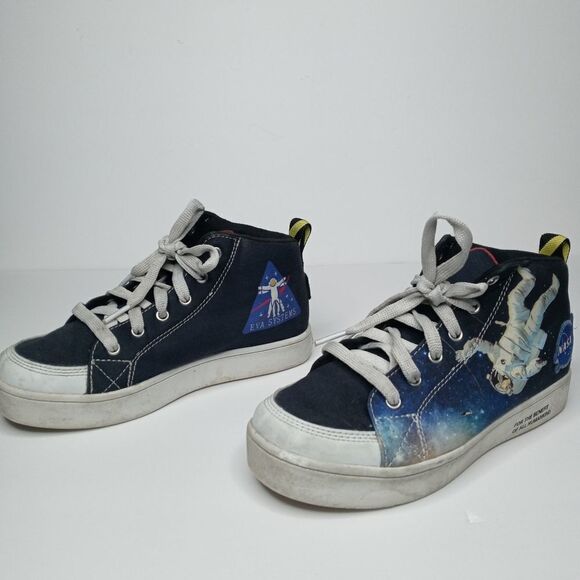 Skechers nasa lace up sneakers kids size 3 - Picture 4 of 8